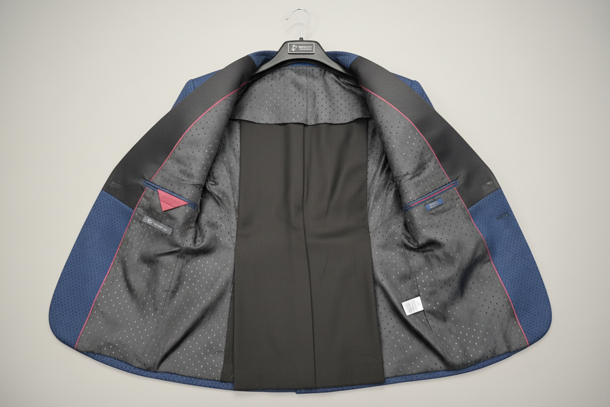 Blue Tuxedo with Black Lapel (Clearance)