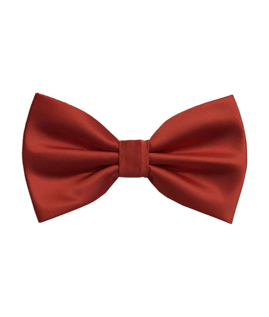 Brand Q Adjustable Solid Pre-tied Bowtie Bow Tie and Hankie