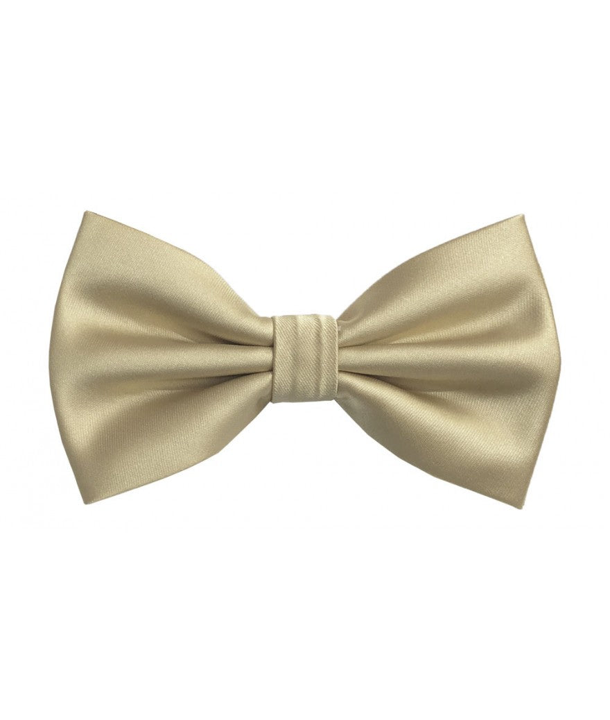Brand Q Adjustable Solid Pre-tied Bowtie Bow Tie and Hankie