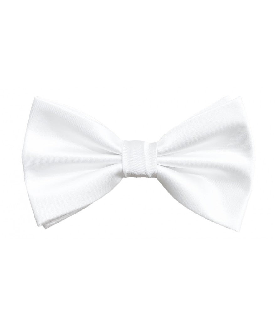 Brand Q Adjustable Solid Pre-tied Bowtie Bow Tie and Hankie