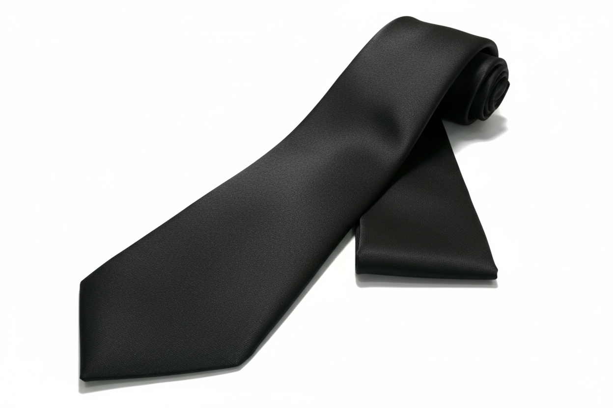 Brand Q Skinny 2.75” Microfiber Tie Necktie & Pocket Square Solid