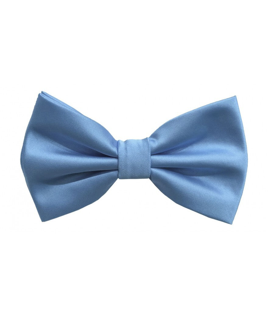 Brand Q Adjustable Solid Pre-tied Bowtie Bow Tie and Hankie